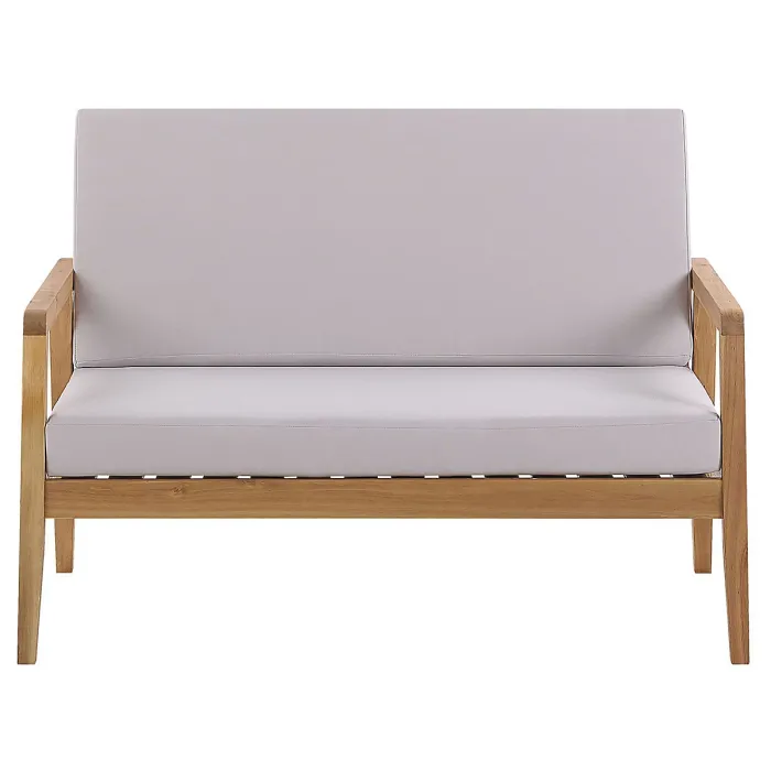 Garden Lounge Set with Table 4 Seater PALLANO Acacia Wood Taupe