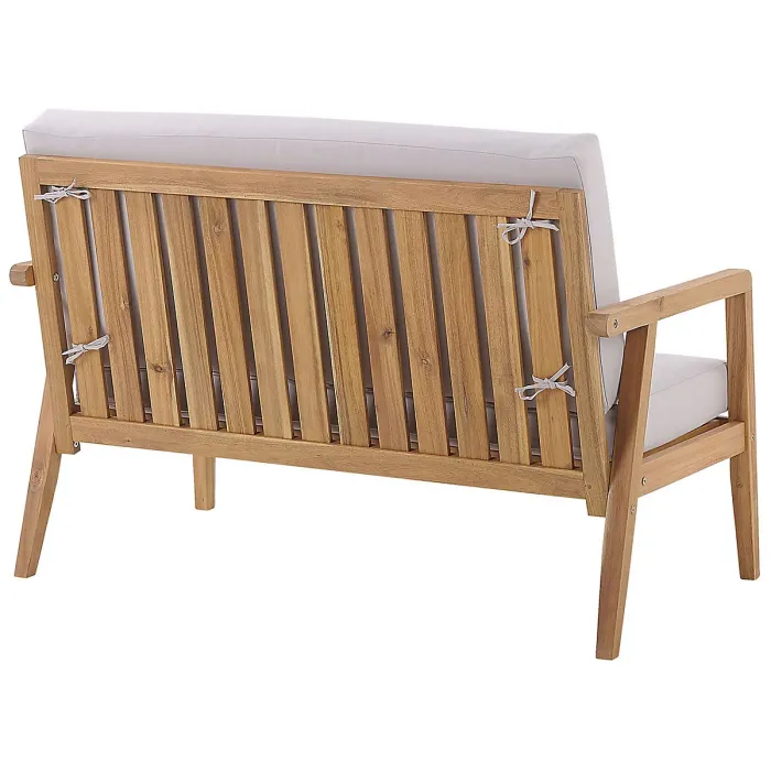 Garden Lounge Set with Table 4 Seater PALLANO Acacia Wood Taupe