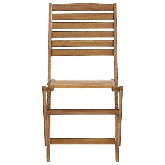 Garden Dining Set 6 Seater TOLVE Acacia Wood Brown