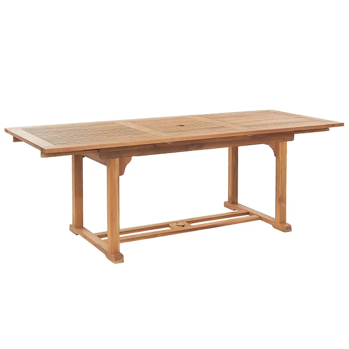 Garden Dining Set 6 Seater JAVA with Cushions Acacia Wood Off-White