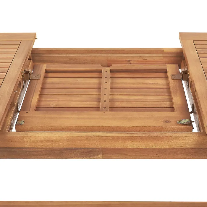 Garden Dining Set 6 Seater JAVA with Cushions Acacia Wood Taupe