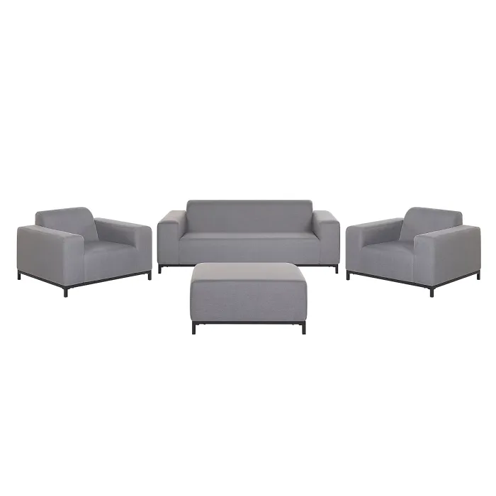 Garden Lounge Set with Table 5 Seater ROVIGO Grey