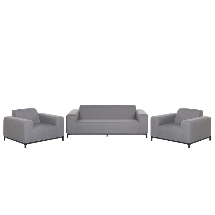 Garden Lounge Set with Table 5 Seater ROVIGO Grey