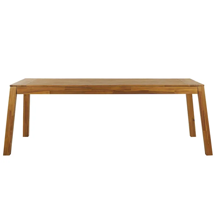 Garden Dining Set 6 Seater LIVORNO Acacia Wood Brown