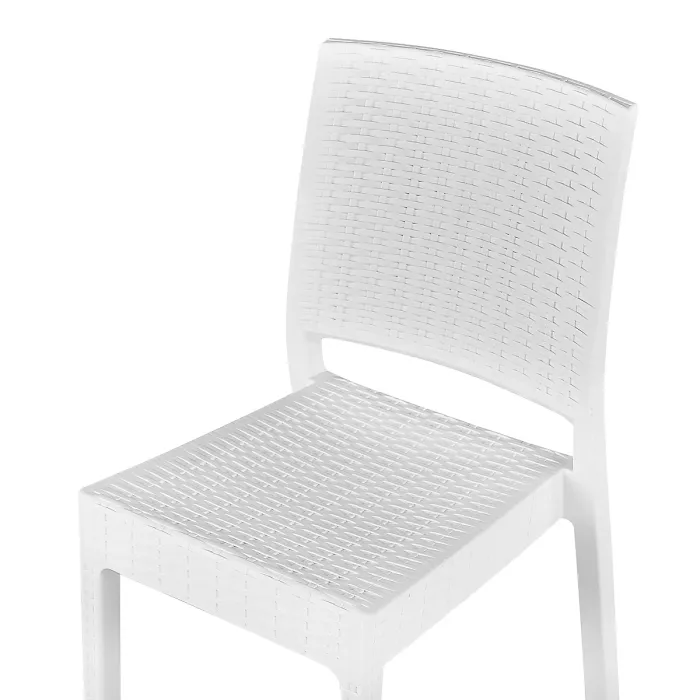 Garden Dining Set 4 Seater FOSSANO White