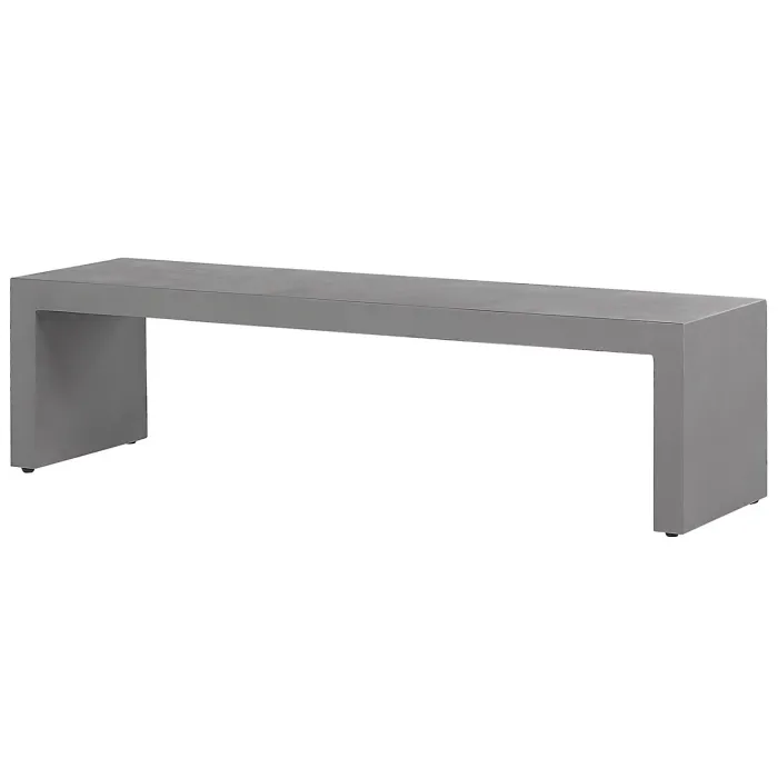 Garden Dining Set with Benches 4 Seater TARANTO Concrete Grey