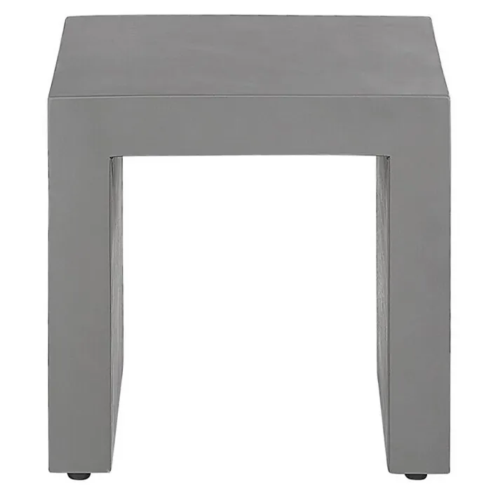 Garden Dining Set with Stools 6 Seater TARANTO Concrete Grey