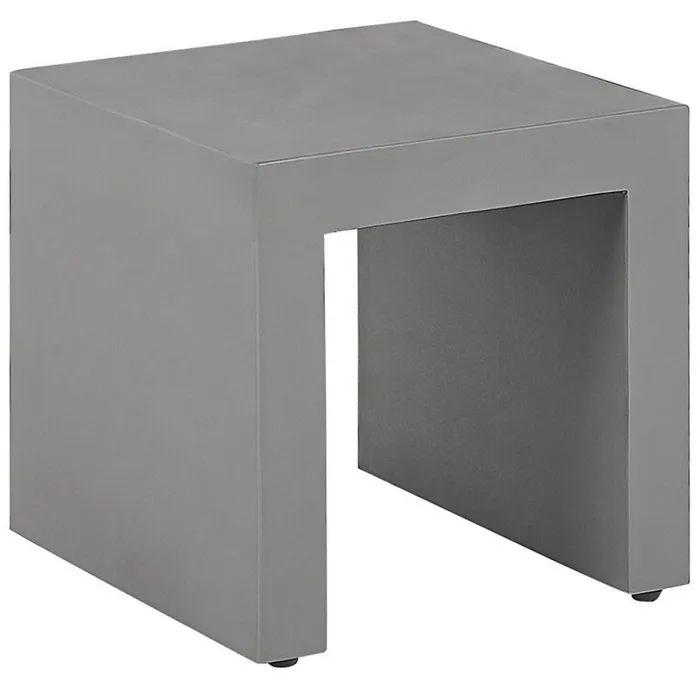 Garden Dining Set with Stools 6 Seater TARANTO Concrete Grey