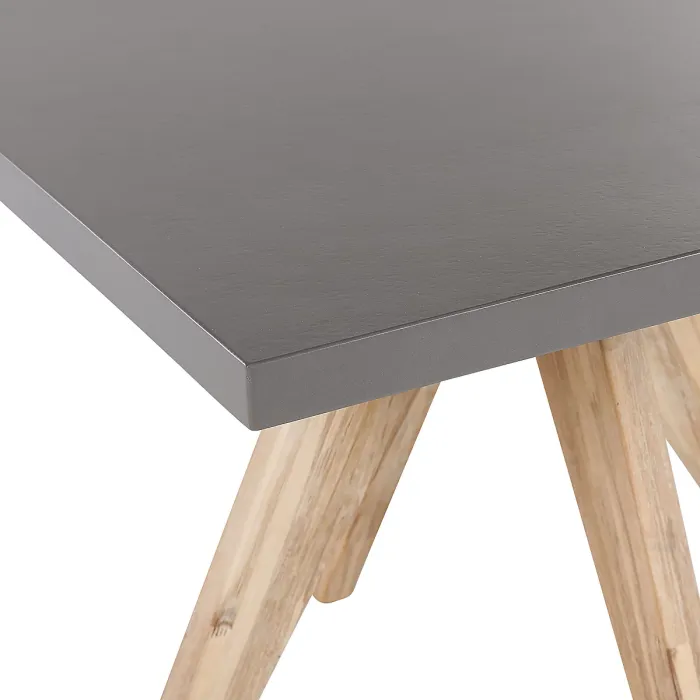 Garden Dining Set with Stools 4 Seater OLBIA/TARANTO Concrete Grey