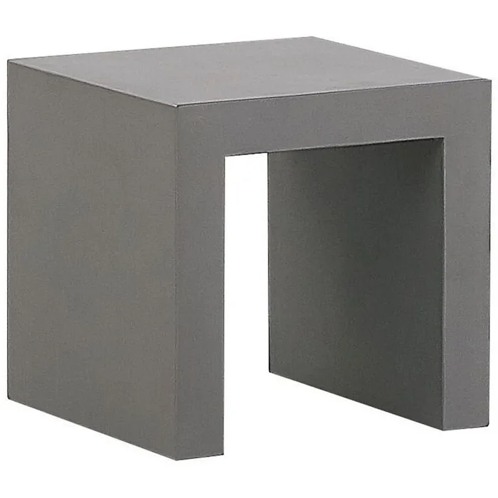 Garden Dining Set with Stools 4 Seater OLBIA/TARANTO Concrete Grey