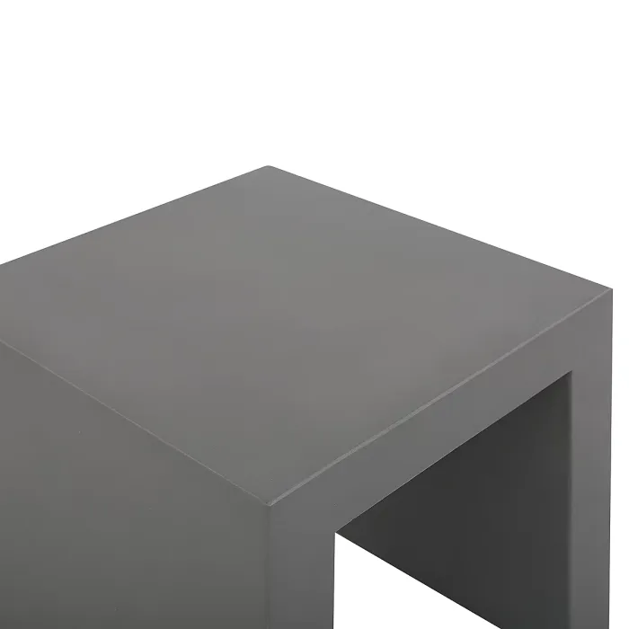 Garden Dining Set with Stools 4 Seater OLBIA/TARANTO Concrete Grey