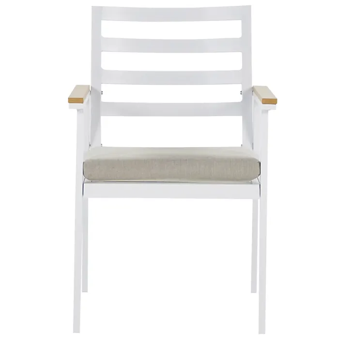 Garden Dining Set 4 Seater CAVOLI with Cushions Metal Beige