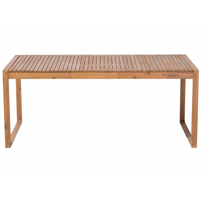 Garden Dining Set 6 Seater SASSARI Acacia Wood Brown