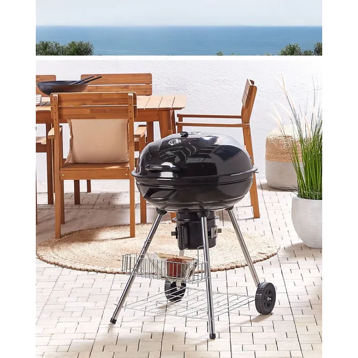 Charcoal BBQ Grill MARAPI Metal Black