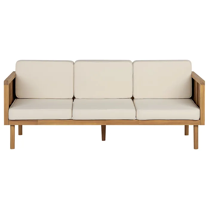 Garden Lounge Set with Table 5 Seater BARATTI Acacia Wood Brown