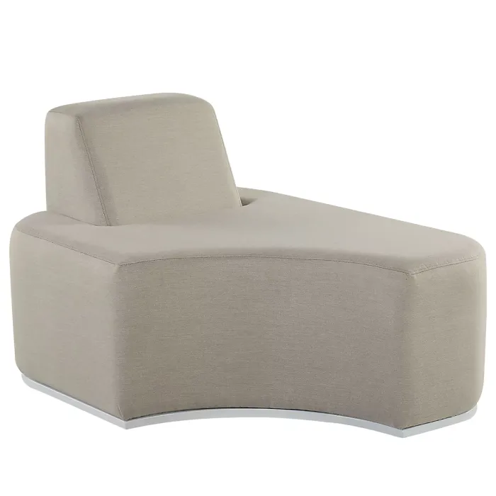 Garden Lounge Set with Table 2 Seater FABRO Modular Light Grey
