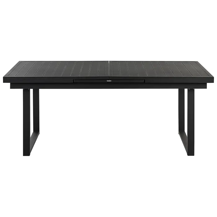 Garden Dining Set 6 Seater VALCANETTO/BUSSETO Metal Black