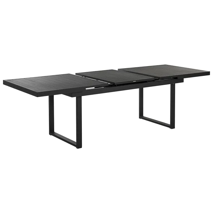 Garden Dining Set 6 Seater VALCANETTO/BUSSETO Metal Black