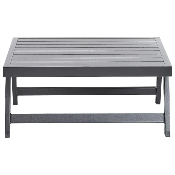 Garden Corner Sofa with Table 5 Seater COCCORINO Metal Grey