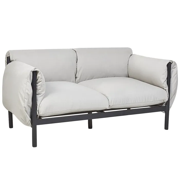 Garden Sofa Set 4 Seater ESPERIA Metal Grey