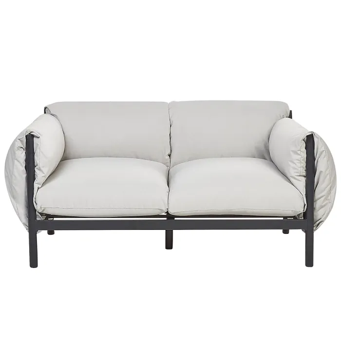 Garden Sofa Set 4 Seater ESPERIA Metal Grey