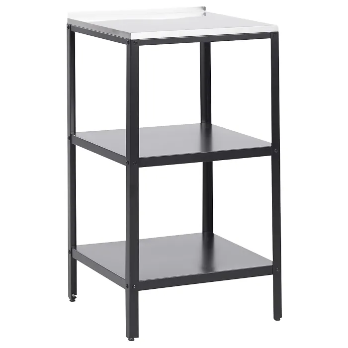 Outdoor Kitchen Island VILAMA Metal Black