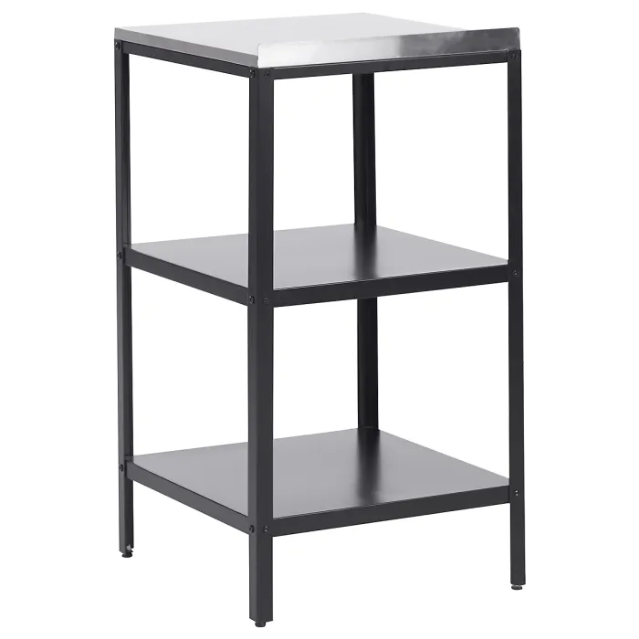 Outdoor Kitchen Island VILAMA Metal Black