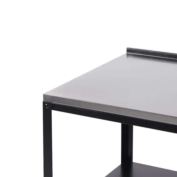 Outdoor Kitchen Island VILAMA Metal Black