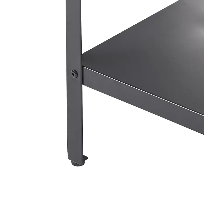 Outdoor Kitchen Island VILAMA Metal Black