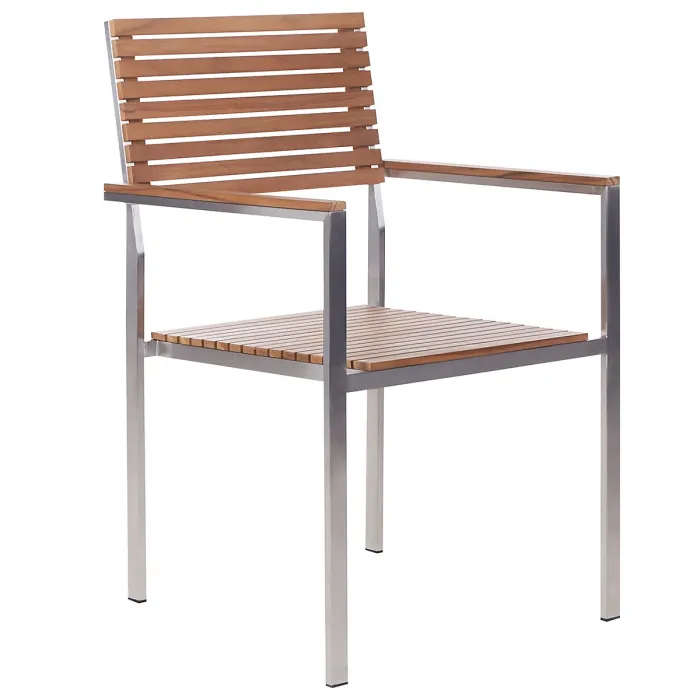 Garden Dining Set 6 Seater VIAREGGIO FSC Certified Teak Wood Brown