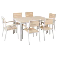 Garden Dining Set 6 Seater COMO Beige