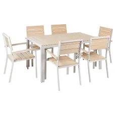 Garden Dining Set 6 Seater COMO Beige
