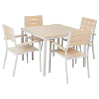 Garden Dining Set 4 Seater PRATO Beige