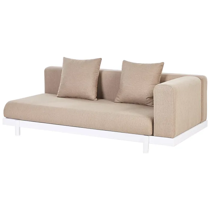 Garden Corner Sofa with Table 5 Seater MISSANELLO Beige