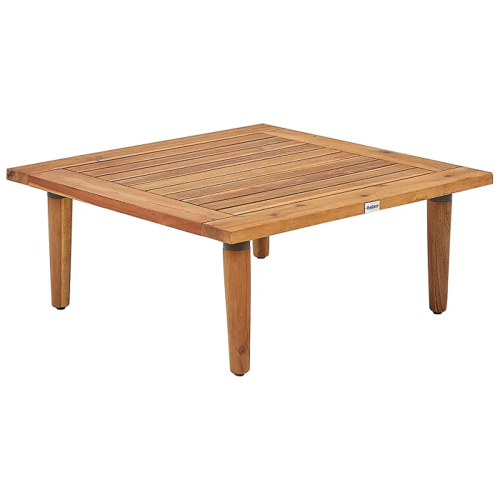 Garden Lounge Set with Table 4 Seater FRASCATI Modular Certified Acacia Wood Off-White