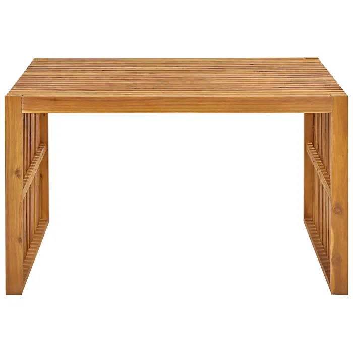 Garden Dining Set with Benches and Stools 4 Seater BELLANO Acacia Wood Brown