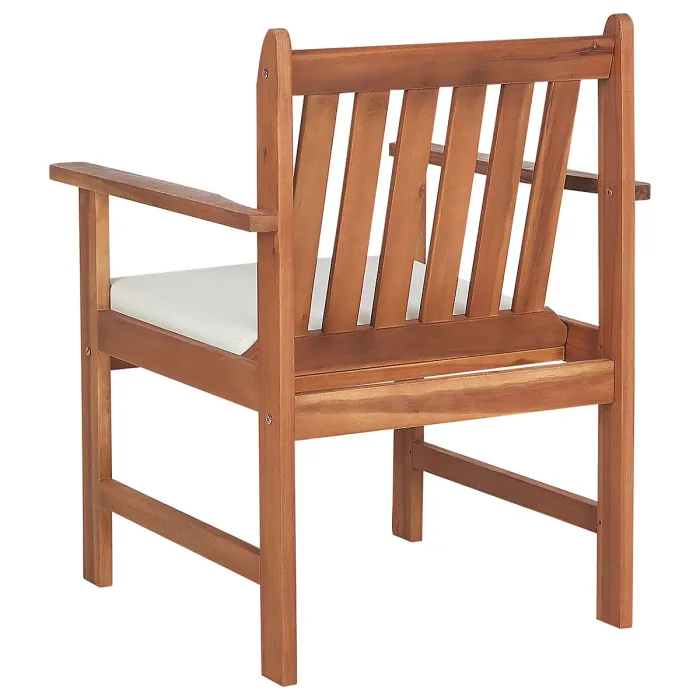 Garden Lounge Set with Table 4 Seater ALTIDONA Acacia Wood Off-White