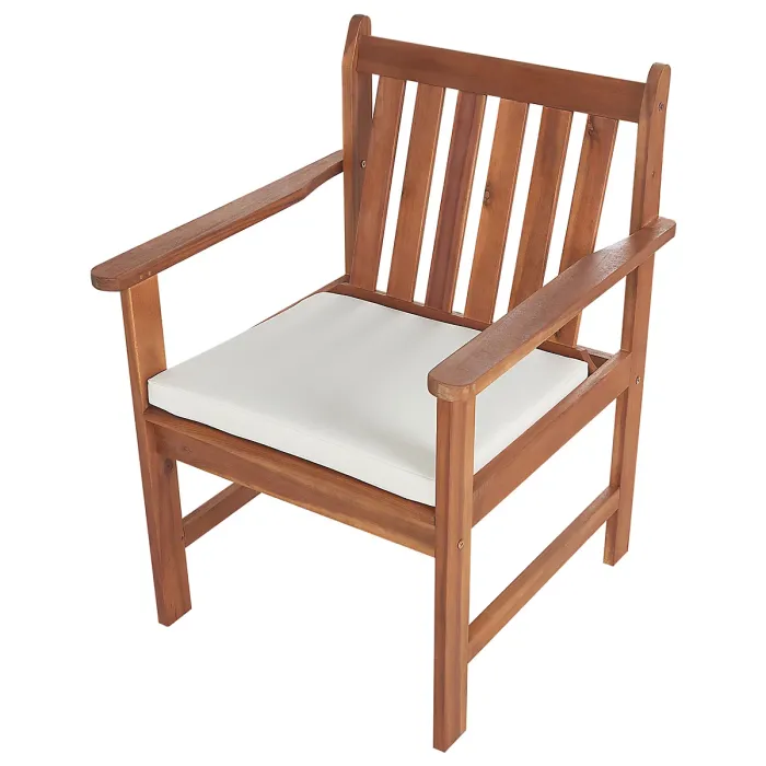 Garden Lounge Set with Table 4 Seater ALTIDONA Acacia Wood Off-White