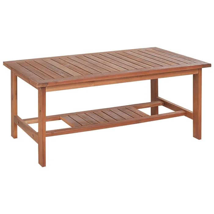 Garden Lounge Set with Table 4 Seater ALTIDONA Acacia Wood Off-White