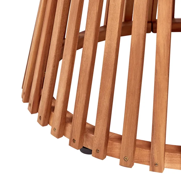 Garden Dining Set 4 Seater AGELLO Acacia Wood Brown