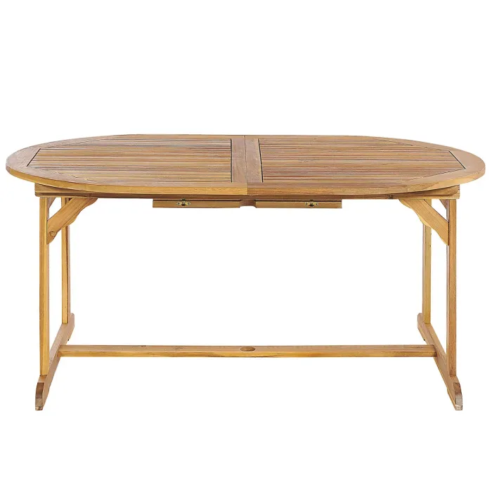 Garden Dining Set 8 Seater MAUI II Acacia Wood Light Brown