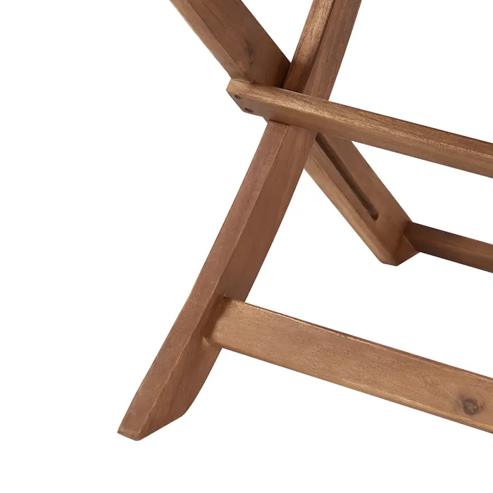 Garden Dining Set 4 Seater PARAGGI Certified Acacia Wood Dark Brown