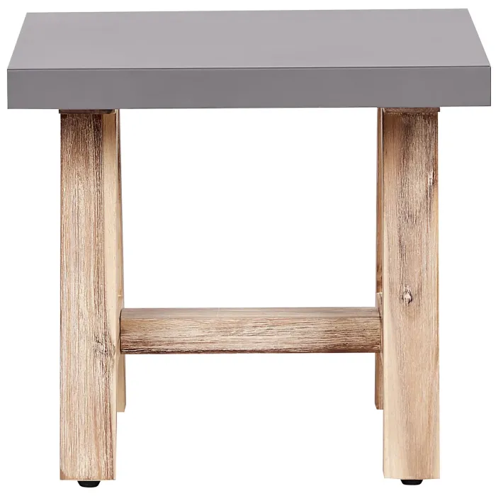 Garden Dining Set with Benches 8 Seater TONNARE Concrete Grey