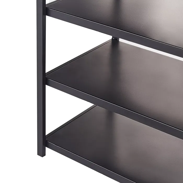 Outdoor Kitchen Island with Sink AVETRANA Metal Black