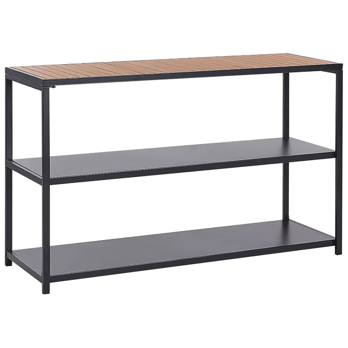 Outdoor Kitchen Island AVETRANA Metal Black