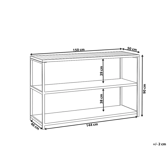 Outdoor Kitchen Island AVETRANA Metal Black