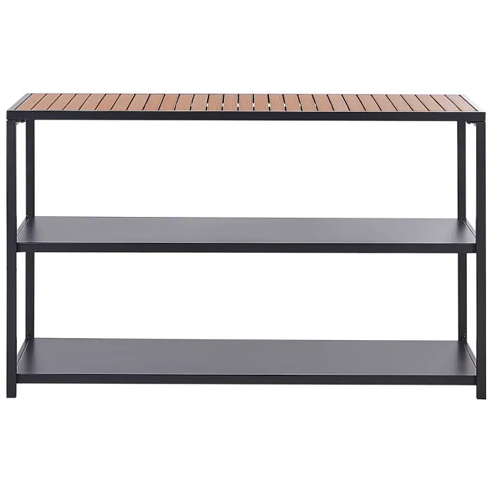 Outdoor Kitchen Island AVETRANA Metal Black