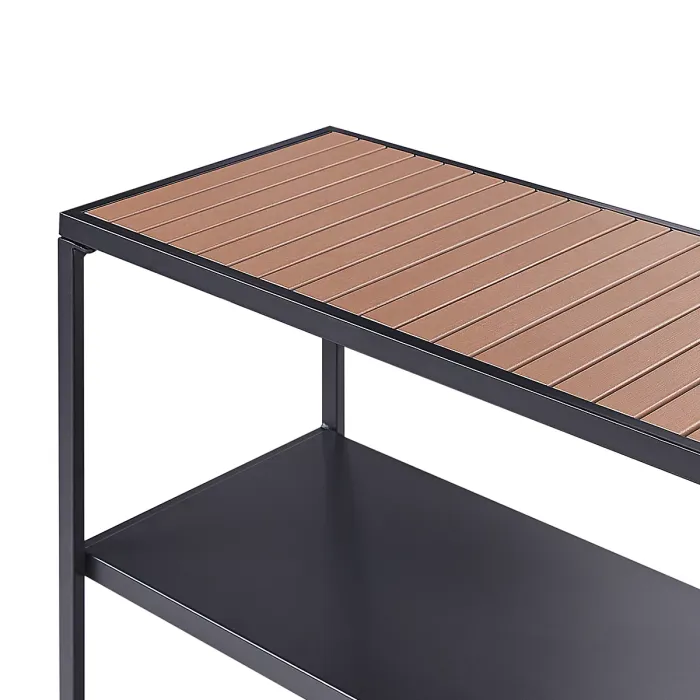 Outdoor Kitchen Island AVETRANA Metal Black