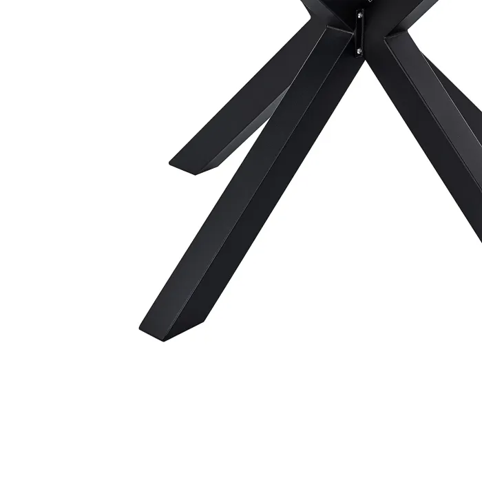 Garden Dining Set 4 Seater MALETTO/GROSSETO PE Rattan Black