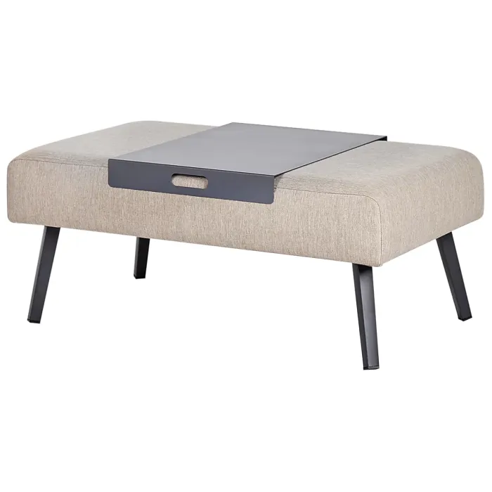 Garden Corner Sofa with Table 4 Seater SORRIVOLI Left Hand Beige